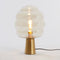 Light & Living Tafellamp Misty - Amber/Goud - 30x30x46cm - Modern - Kerst cadeau - Kerst cadeautjes - Cadeau vrouw - Cadeau man - Cadeau voor haar - Cadeau voor hem - Kerstcadeau - Kerst kado - Kado man - Kado vrouw
