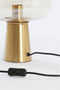Light & Living Tafellamp Misty - Amber/Goud - 30x30x46cm - Modern - Kerst cadeau - Kerst cadeautjes - Cadeau vrouw - Cadeau man - Cadeau voor haar - Cadeau voor hem - Kerstcadeau - Kerst kado - Kado man - Kado vrouw