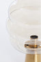 Light & Living Tafellamp Misty - Amber/Goud - 30x30x46cm - Modern - Kerst cadeau - Kerst cadeautjes - Cadeau vrouw - Cadeau man - Cadeau voor haar - Cadeau voor hem - Kerstcadeau - Kerst kado - Kado man - Kado vrouw