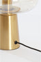 Light & Living Tafellamp Misty - Amber/Goud - 30x30x46cm - Modern - Kerst cadeau - Kerst cadeautjes - Cadeau vrouw - Cadeau man - Cadeau voor haar - Cadeau voor hem - Kerstcadeau - Kerst kado - Kado man - Kado vrouw