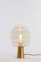 Light & Living Tafellamp Misty - Amber/Goud - 30x30x46cm - Modern - Kerst cadeau - Kerst cadeautjes - Cadeau vrouw - Cadeau man - Cadeau voor haar - Cadeau voor hem - Kerstcadeau - Kerst kado - Kado man - Kado vrouw