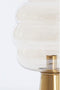 Light & Living Tafellamp Misty - Amber/Goud - 30x30x46cm - Modern - Kerst cadeau - Kerst cadeautjes - Cadeau vrouw - Cadeau man - Cadeau voor haar - Cadeau voor hem - Kerstcadeau - Kerst kado - Kado man - Kado vrouw