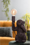 Light & Living Tafellamp Monkey - Zwart - 20x19,5x34cm - Bohemian - Woonkamer - Slaapkamer