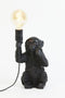 Light & Living Tafellamp Monkey - Zwart - 20x19,5x34cm - Bohemian - Woonkamer - Slaapkamer