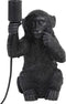 Light & Living Tafellamp Monkey - Zwart - 20x19,5x34cm - Bohemian - Woonkamer - Slaapkamer
