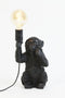 Light & Living Tafellamp Monkey - Zwart - 20x19,5x34cm - Bohemian - Woonkamer - Slaapkamer