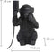 Light & Living Tafellamp Monkey - Zwart - 20x19,5x34cm - Bohemian - Woonkamer - Slaapkamer