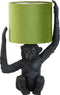 Light & Living Tafellamp Monkey - Zwart/Groen - 33x24x51cm - Modern
