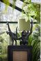 Light & Living Tafellamp Monkey - Zwart/Groen - 33x24x51cm - Modern