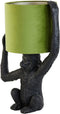Light & Living Tafellamp Monkey - Zwart/Groen - 46x32x68cm - Modern