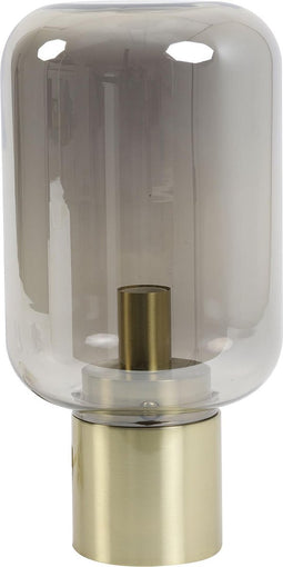 Light & Living Tafellamp Ø22x52 cm ARTURAN glas smoke+brons