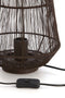 Light&living Tafellamp Ø24x33 cm BANJAR donker bruin