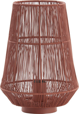Light&living Tafellamp Ø24x33 cm BANJAR steenrood
