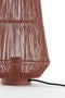 Light&living Tafellamp Ø24x33 cm BANJAR steenrood