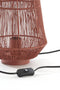 Light&living Tafellamp Ø24x33 cm BANJAR steenrood