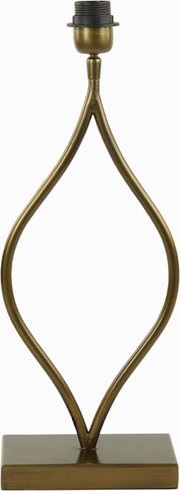 Light & Living Tafellamp Okno - 47cm - Antiek Brons - excl. kap