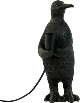 Light & Living Tafellamp Penguin - Zwart - 16x13x34cm - Modern