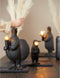 Light & Living Tafellamp Penguin - Zwart - 16x13x34cm - Modern