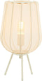 Light & Living Tafellamp Plumeria - Zand - Ø25cm - Modern - Kerst cadeau - Kerst cadeautjes - Cadeau vrouw - Cadeau man - Cadeau voor haar - Cadeau voor hem - Kerstcadeau - Kerst kado - Kado man - Kado vrouw