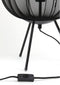 Light & Living Tafellamp Plumeria - Zwart - Ø34cm - Modern - Kerst cadeau - Kerst cadeautjes - Cadeau vrouw - Cadeau man - Cadeau voor haar - Cadeau voor hem - Kerstcadeau - Kerst kado - Kado man - Kado vrouw