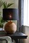 Light & Living Tafellamp Renzo - Mangohout - 38cm - Mat Bruin - excl. kap
