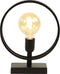 Light & Living Tafellamp Rudra - 25cm - mat zwart