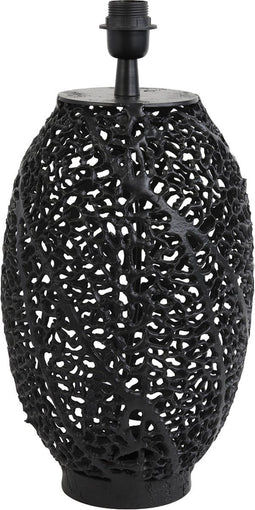 Light & Living Tafellamp Sinula - 44cm - Mat Zwart - excl. kap
