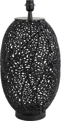 Light & Living Tafellamp Sinula - 55cm - Mat Zwart - excl. kap