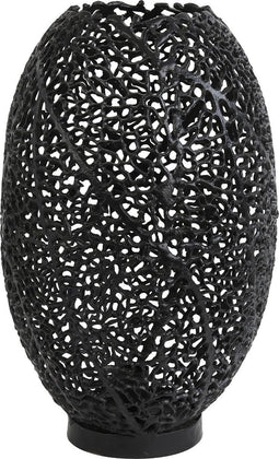 Light & Living Tafellamp Sinula - Zwart - Ø33cm - Modern - Kerst cadeau - Kerst cadeautjes - Cadeau vrouw - Cadeau man - Cadeau voor haar - Cadeau voor hem - Kerstcadeau - Kerst kado - Kado man - Kado vrouw