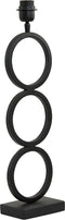 Light & Living Tafellamp Stelios - 51cm - Mat Zwart - excl. kap