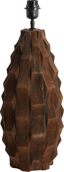 Light & Living Tafellamp Takabe - Mangohout - 46cm - excl. kap