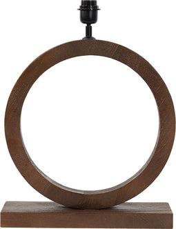 Light & Living Tafellamp Tinar - Mangohout - 55cm - Bruin - excl. kap