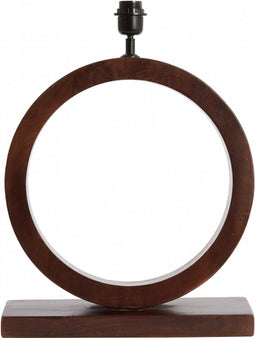 Light & Living Tafellamp Tinar - Mangohout - 55cm - Mat Bruin - excl. kap
