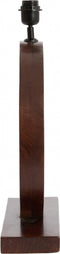 Light & Living Tafellamp Tinar - Mangohout - 55cm - Mat Bruin - excl. kap