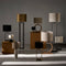 Light & Living Tafellamp Tinar - Mangohout - 55cm - Mat Bruin - excl. kap