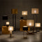 Light & Living Tafellamp Tinar - Mangohout - 55cm - Mat Bruin - excl. kap