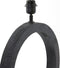 Light & Living Tafellamp Tinar - Mangohout - 55cm - Mat Zwart - excl. kap