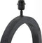 Light & Living Tafellamp Tinar - Mangohout - 55cm - Mat Zwart - excl. kap