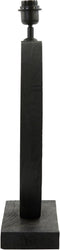 Light & Living Tafellamp Tinar - Mangohout - 55cm - Mat Zwart - excl. kap