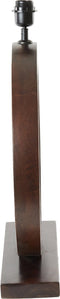 Light & Living Tafellamp Tinar - Mangohout - 64cm - Bruin - excl. kap
