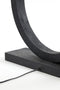 Light & Living Tafellamp Tinar - Mangohout - 64cm - Mat Zwart - excl. kap