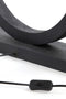 Light & Living Tafellamp Tinar - Mangohout - 64cm - Mat Zwart - excl. kap