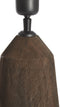 Light & Living Tafellamp Trapani - Mangohout - 35cm - Mat Donkerbruin - excl. kap