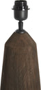 Light & Living Tafellamp Trapani - Mangohout - 35cm - Mat Donkerbruin - excl. kap