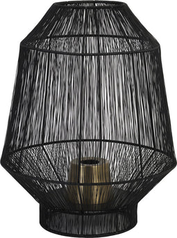 Light & Living Tafellamp Vitora - Zwart - Ø30cm - Modern - Cadeau - Cadeautje - Cadeautjes - Cadeau vrouw - Cadeau man - Cadeau voor haar - Cadeau voor hem - Kado - Kado man - Kado vrouw