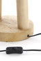 Light & Living Tafellamp Xitta - Mangohout - 55cm - Naturel - excl. kap
