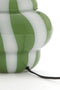 Light & Living Tafellamp Ylien - Glas - Groen/Wit - excl. kap