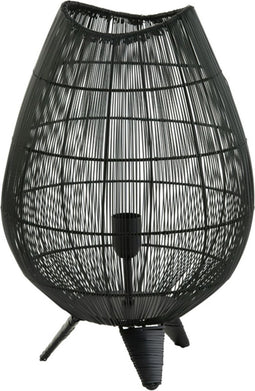 Light & Living Tafellamp Yumi - Zwart - Ø32cm - Modern - Kerst cadeau - Kerst cadeautjes - Cadeau vrouw - Cadeau man - Cadeau voor haar - Cadeau voor hem - Kerstcadeau - Kerst kado - Kado man - Kado vrouw