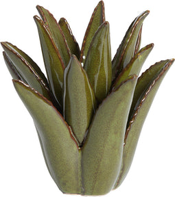 Light&living Theelicht Ø21x21 cm CACTUS keramiek donker groen