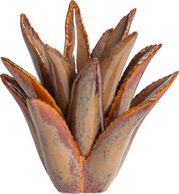 Light&living Theelicht Ø24,5x23 cm CACTUS keramiek bruin-grijs